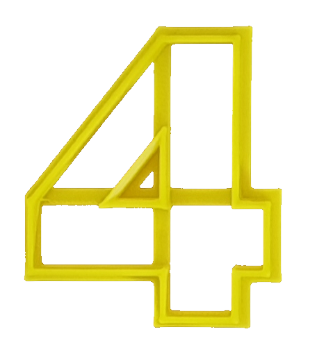 Number Cutter Wide #4