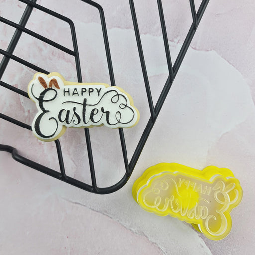 Stamp Debosser With Cutter Happy Easter Mini