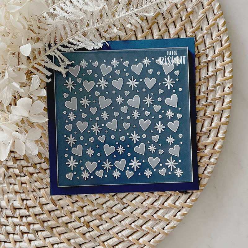 Debosser Pattern Plate 'Little Biskut' Heart