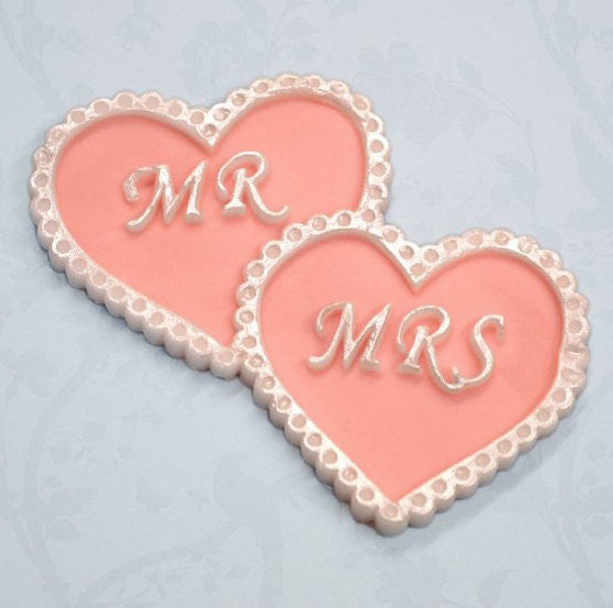 Silicone Mould Mr & Mrs Intertwined Hearts