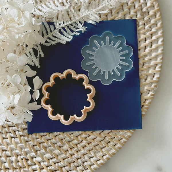 Debosser With Cutter 'Little Biskut' Mini Sun