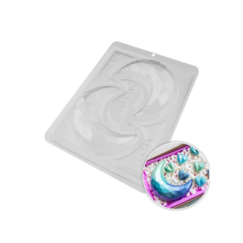 Plastic Mould Faceted Moon