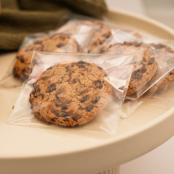 RESEALABLE COOKIE BAGS 90MM X 90MM 100PC