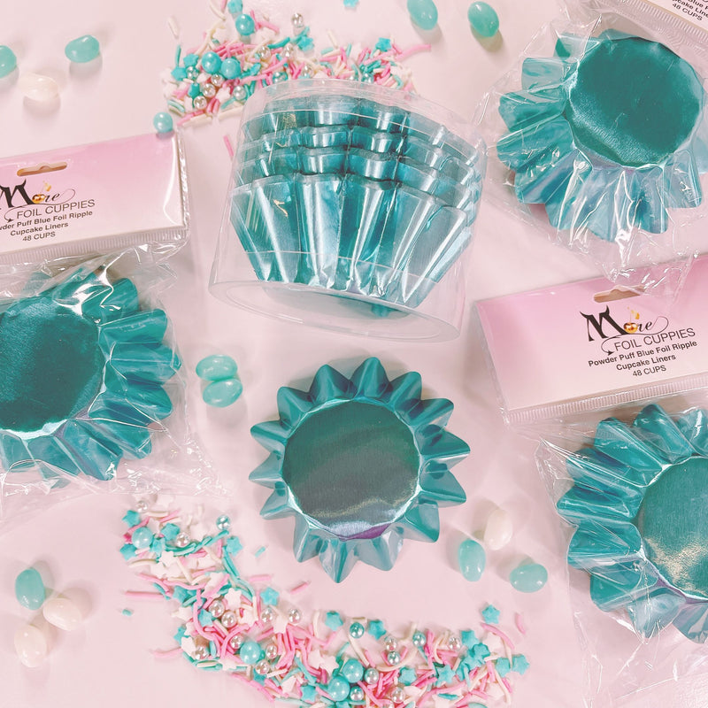 MORE CUPPIES POWDER BLUE FOILS 96PC