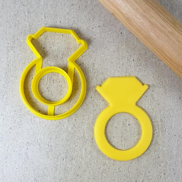 Cookie Cutter Diamond Ring
