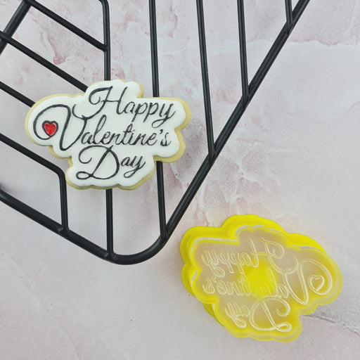 Stamp Debosser With Cutter Happy Valentine's Day Mini